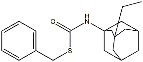 (3-エチルアダマンタン-1-イル)チオカルバミド酸S-ベンジル 化学構造式