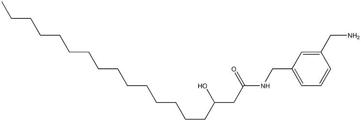 3-Hydroxy-N-(3-aminomethylbenzyl)stearamide Struktur