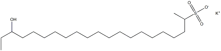 19-ヒドロキシヘニコサン-2-スルホン酸カリウム 化学構造式
