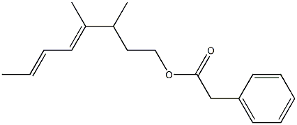 Phenylacetic acid 3,4-dimethyl-4,6-octadienyl ester|