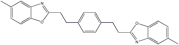 2,2'-[4,1-Phenylenebisethylene]bis(5-methylbenzoxazole),,结构式