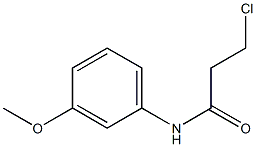 N-(3-Methoxyphenyl)-3-chloropropionamide Struktur