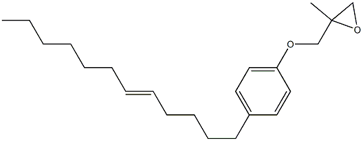 4-(5-Dodecenyl)phenyl 2-methylglycidyl ether,,结构式