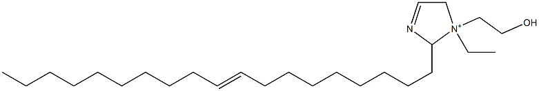 1-エチル-1-(2-ヒドロキシエチル)-2-(9-ノナデセニル)-3-イミダゾリン-1-イウム 化学構造式