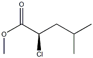 (R)-2-Chloro-4-methylpentanoic acid methyl ester Structure