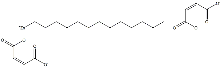ビス(マレイン酸1-トリデシル)亜鉛 化学構造式