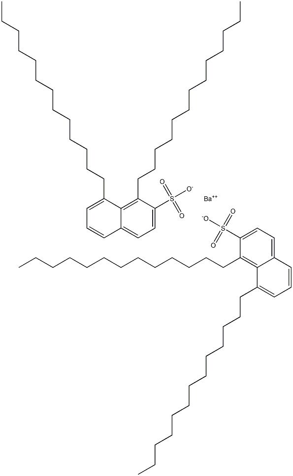 Bis(1,8-ditridecyl-2-naphthalenesulfonic acid)barium salt Structure
