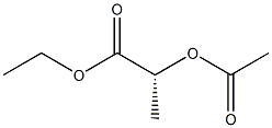 [R,(+)]-2-(アセチルオキシ)プロピオン酸エチル 化学構造式
