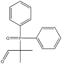 2-(ジフェニルホスフィニル)-2-メチルプロパナール 化学構造式