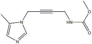 N-[4-(5-Methyl-1H-imidazol-1-yl)-2-butynyl]carbamic acid methyl ester Structure