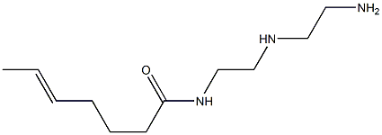 N-[2-[(2-アミノエチル)アミノ]エチル]-5-ヘプテンアミド 化学構造式