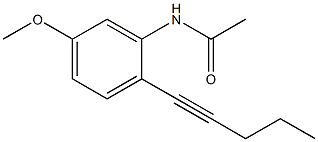 N-[5-Methoxy-2-(1-pentynyl)phenyl]acetamide Structure