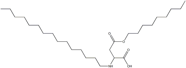 2-Pentadecylamino-3-(nonyloxycarbonyl)propionic acid,,结构式