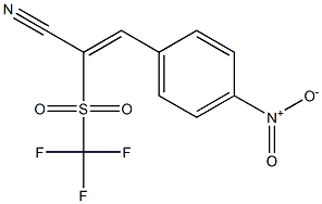 2-(Trifluoromethylsulfonyl)-3-(4-nitrophenyl)acrylonitrile