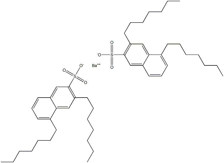 Bis(3,5-diheptyl-2-naphthalenesulfonic acid)barium salt 结构式