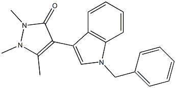 1,2,5-Trimethyl-4-(1-benzyl-1H-indol-3-yl)-1H-pyrazol-3(2H)-one