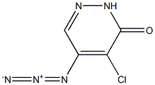 4-Chloro-5-azido-2,3-dihydropyridazine-3-one Struktur