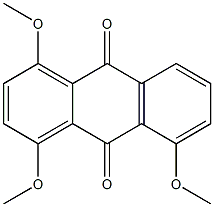 1,4,8-Trimethoxy-9,10-anthracenedione Structure