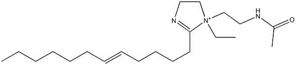 1-[2-(Acetylamino)ethyl]-2-(5-dodecenyl)-1-ethyl-2-imidazoline-1-ium Structure