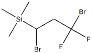 1,1-ジフルオロ-1,3-ジブロモ-3-(トリメチルシリル)プロパン 化学構造式