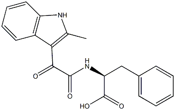 N-[(2-Methyl-1H-indol-3-yl)carbonylcarbonyl]-L-phenylalanine Struktur