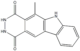 5-Methyl-6H-pyridazino[4,5-b]carbazole-1,4(2H,3H)-dione|