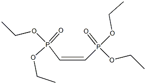 (Z)-1,2-Ethenediylbisphosphonic acid tetraethyl ester Structure