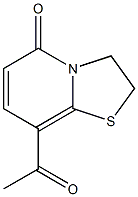 8-アセチル-2,3-ジヒドロ-5H-チアゾロ[3,2-a]ピリジン-5-オン 化学構造式