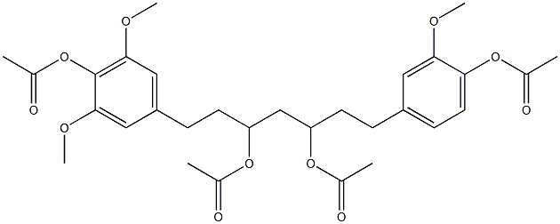 1-(4-Acetoxy-3,5-dimethoxyphenyl)-7-(4-acetoxy-3-methoxyphenyl)heptane-3,5-diol diacetate