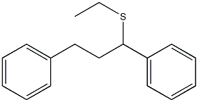 1,3-Diphenyl-3-(ethylthio)propane Structure