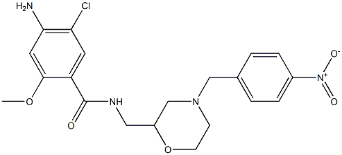 4-Amino-5-chloro-2-methoxy-N-[[4-(4-nitrobenzyl)-2-morpholinyl]methyl]benzamide Structure