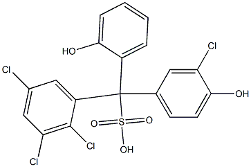  (3-Chloro-4-hydroxyphenyl)(2,3,5-trichlorophenyl)(2-hydroxyphenyl)methanesulfonic acid