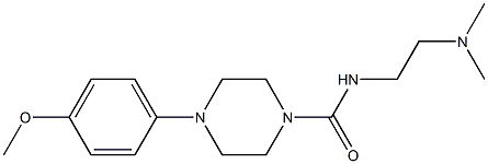 N-(2-Dimethylaminoethyl)-4-[4-methoxyphenyl]piperazine-1-carboxamide Structure