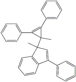 1-Methyl-3-phenyl-1-(2,3-diphenyl-1-methylcyclopropa-2-en-1-yl)-1H-indene