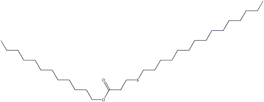 3-(ペンタデシルチオ)プロピオン酸ドデシル 化学構造式