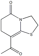 8-Acetyl-2,3,6,7-tetrahydro-5H-thiazolo[3,2-a]pyridin-5-one Struktur