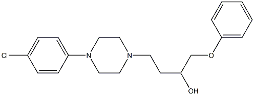 1-(Phenoxy)-4-[4-[4-chlorophenyl]-1-piperazinyl]-2-butanol,,结构式