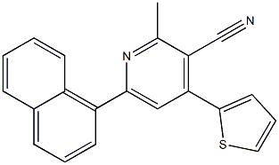  2-Methyl-4-(2-thienyl)-6-(1-naphtyl)pyridine-3-carbonitrile