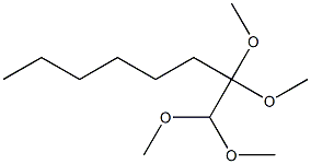 1,1,2,2-Tetramethoxyoctane Struktur