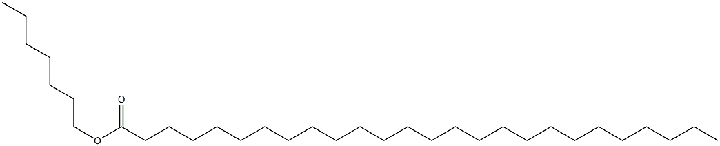 Hexacosanoic acid heptyl ester Structure