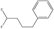 1,1-ジフルオロ-4-フェニルブタン 化学構造式