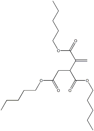 3-ブテン-1,2,3-トリカルボン酸トリペンチル 化学構造式