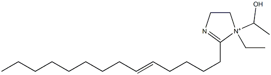 1-エチル-1-(1-ヒドロキシエチル)-2-(5-テトラデセニル)-2-イミダゾリン-1-イウム 化学構造式