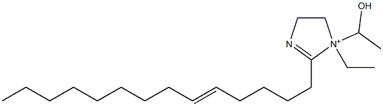 1-Ethyl-1-(1-hydroxyethyl)-2-(5-tetradecenyl)-2-imidazoline-1-ium 结构式