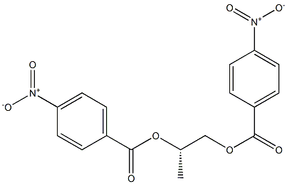 [S,(+)]-1,2-Propanediol bis(p-nitrobenzoate) Structure