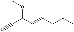 2-Methoxy-3-heptenenitrile Struktur