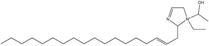 1-Ethyl-1-(1-hydroxyethyl)-2-(2-octadecenyl)-3-imidazoline-1-ium Structure