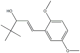 (E)-1-(2,5-Dimethoxyphenyl)-4,4-dimethyl-1-penten-3-ol,,结构式