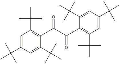 1,2-ビス(2,4,6-トリ-tert-ブチルフェニル)-1,2-エタンジオン 化学構造式