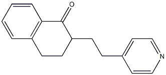 2-[2-(4-Pyridinyl)ethyl]-3,4-dihydronaphthalen-1(2H)-one,,结构式